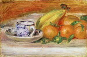 Fruits avec tasse et soucoupe, vers 1913 - Pierre Auguste Renoir